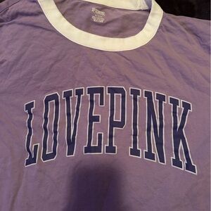 Victoria secret Pink purple and white cotton tee